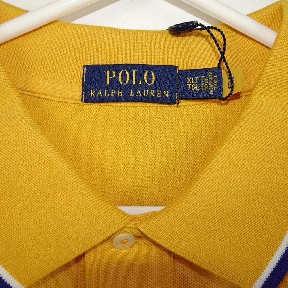 Polo Ralph Lauren Polo Shirt Big Men's Size XLT Yellow Cotton